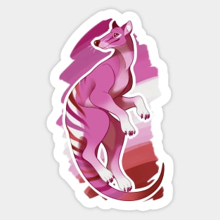 Lesbian Thylacine Sticker